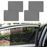 FUTLU 4PCS Car Side Window Sunshade,Car Side Window Sunshade Sticker,Reuseable Static Cling Film Stickers,Sun Shade Sticker for Car Window,Uiversal Fit(16.5"X15",4PCS)