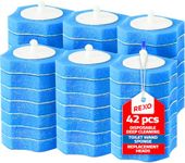 REXO® 42 PCS Disposable Toilet Brush Replacement Heads - Disposable Bathroom Cleaning System Premium Refill Heads - Ergonomic Design for Enhanced Cleaning