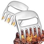 2Pcs BBQ Meat Claws, Stainless Steel Bear Claws Meat Shredder Claws, Pulled Pork Claws, Quickly and Easily Lift, Handle, Shred, and Cut Pork, Chicken, Beef & Turkey