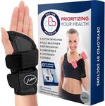 Dr. Arthritis Doctor Developed Fitted Wrist Brace for Carpal Tunnel Syndrome, Tendonitis and other Wrist Conditions, Splint Support for Men and Women Single