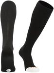 MadSportsStuff Pro Line Over the Calf Baseball Socks (Black, Medium)