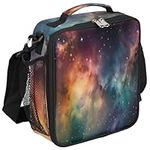 Reusable Lunch Bags for Kids Boys Lunch Box Tote Ziploc Bag for Girls, Outer Space Galaxy Insulated Lunch Containers Teen Small Cooler Loncheras Para Niños Fit for School Picnic