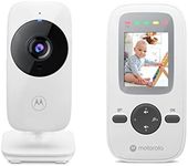 Motorola Nursery VM481 - Video Baby Monitor with Portable Parent Unit, High Sensitivity Microphone, Infrared Night Vision, Digital Zoom, Silver (VM 481)
