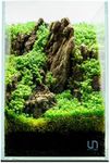 UNS Ultra Clear Rimless Tank - 10.6GAL | 40.5L - 11.81x11.81x17.71 | 30x30x45 CM, 5mm Glass Thickness, Leveling Mat Included - Low Iron, High Clarity Fish Tank w/ 45° Mitered Edge - [30T]