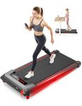 WalkDate Walking Pad Treadmill with 5% Incline, Compact Under Desk Treadmill for Home and Office, Portable Running Machine with LED Display Remote Control, 330lbs Capacity 2.5HP Low Noise Black