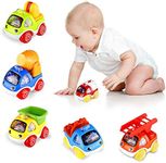 BlueFire Pull Back Cars, Cars Toys for Baby and Toddlers, Push and Go Vehicles Toys, Mini Vehicle Toys for Kids/Boys/Girls(6 Pcs)