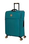 it luggage Simultaneous 27" Softside Checked 8 Wheel Expandable Spinner, Harbour Blue, 27", It Luggage It Luggage Simultaneous 27" Softside Checked 8 Wheel Expandable Spinner