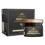 Rasayanam Shilajit Gold Resin 20g (80 Servings) | 300-500mg/serving | 75% Fulvic Acid | High Potency Shilajeet, Ashwagandha KSM66, Swarn Bhasma (24 Carat Gold) & Saffron | Strength & Muscle Recovery