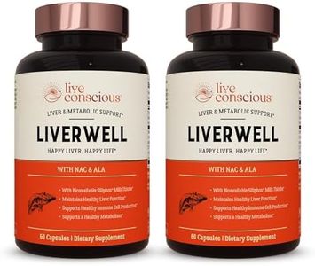 LiverWell Liver Cleanse, Rejuvenation, Metabolic Support - Liver Supplement for Liver Health w/Highly Bioavailable Milk Thistle Extract, N-Acetyl Cysteine, Alpha Lipoic Acid, Zinc, Selenium - 2 Pack