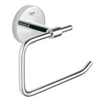 Grohe 40457001 BauCosmopolitan Paper Holder Without Cover, Starlight Chrome