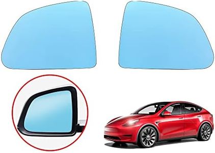 Arcoche Side Mirror for Tesla Model Y 2020-2024 Rear View Mirror with Anti Glare Panoramic Blue Glass Lens and Heat defogging (1 Pair)