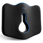 Frido Piles Seat Cushion for Pain Relief from Hemorrhoids & Fistula, Non-Slip Contour Cushion with Innovative Keyhole Design & Additional Thigh Support, Suitable for Office Chair, Car Seat, Wheelchair