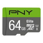 PNY Elite - Flash memory card - 64 GB - UHS-I U1 / Class10 - microSDXC UHS-I