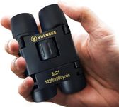 Binoculars for Adults | Compact Small Mini Travel Binocular for Bird Watching High Powered Electronics Cruise Ship Essentials Norwegian Alaska Must Haves Hiking Camping Gear by VULNESS (Black, 8X21)