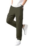 Lymio Men Cargo || Men Cargo Pants || Men Cargo Pants Cotton || Cargos for Men (Cargo-26-29) (XL, Green)