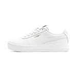 PUMA Women's Carina Lux L Trainers, Puma White-Puma White, 4.5 UK