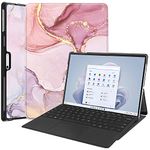 ChiToMa Case for Microsoft Surface Pro 9 13 inch 2022 Release, Protective Shockproof Stand Folio Shell & Multi- Viewing Angles,Compatible with Surface Pro 9 Type Cover Keyboard, Marble 22