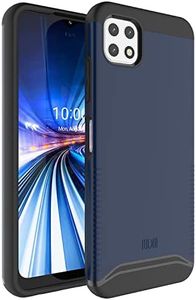 TUDIA DualShield Designed for Boost Mobile Celero 5G Phone Case 2021, [Merge] Shockproof Military Grade Dual Layer Heavy Duty Slim Hard Protective Case Cover (Indigo Blue)