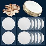 ZHANXUBIO Membrane Filter Sticker 20mm 58mm 65mm 82mm 90mm 0.3um Strong Adhersive Filter Disc for Mushroom Cultivation (82mm,12)