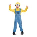 Disguise Bob Minions Costume for Toddler, Official Minion Jumpsuit for Kids, Classic Size Small (2T), Multicolored