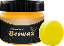 SHREE VALLV Wood Seasoning Bee Wax With Spounges | Natural Beeswax Polish Wood Furniture Polish & Cleaner For Wood Doors, Table, Chair, Cabinet, Floor for Furniture to Beautify & Protect. (PACK OF 1)