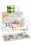 Pott'd Paintables Paint-a-Mug Kit Double Pottery Painting Kit for Adults Ceramic Painting Kit Includes Mugs, Paints, Brushes and Painting Inspiration Guide