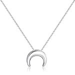 925 Sterling Silver Crescent Moon N