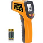 KETOTEK Infrared Thermometer IR Laser Thermometer Temperature Gun -50℃~400℃ KT400Y Digital Non Contact for Cooking BBQ Food Freezer Refrigerator