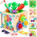 COOLJOYA Montessori Toys for Toddlers Activity Cube Toys Magnetic Maze Toys STEM Educational Toys Gift for Boys Girls Age 2 3 4 Sorting Stacking Toys
