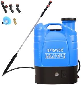 VOLKWELL 16L Electric Backpack Sprayer, Battery Powered Rechargeable with 12V 8Ah Battery, Farm Garden Spray Weed for Home Lawn Cleaning