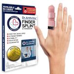 Dr. Arthritis Doctor Developed Finger Splint- Padded Finger Splints for Straightening - (Pink, S/M, Single)