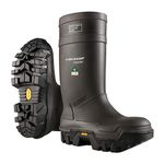 Dunlop Purofort Explorer Full Safety Vibram Men's Insulated PU Work Boots, Black, Size 13