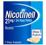 Nicotinell Nicotine Patch, Quit Smoking Aid Step 1, 24 Hour Patch, 21 mg, Pack of 7