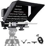 GVM Teleprompters for ipad Smartphone Tablet DSLR Camera Portable 10.5" Teleprompter Kit with Remote Control & App,Solid Aluminum Constructions,Colorless Spectroscope,Ultra HD Wide-Angle Lens