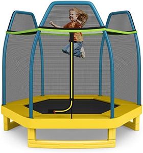 Giantex 7FT Kids Trampoline with Enclosure Net