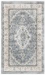 SAFAVIEH Isabella Collection ISA919F Oriental Non-Shedding Entryway Living Room Foyer Bedroom Kitchen Accent Area Rug 2'2" x 5' Grey/Cream