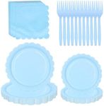 ALEXPRE 100 Pcs Blue Disposable Par