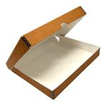 Lineco Folio Storage Box, Clamshell Design with Metal Edge. 9.5x12.5x1.75, Archival Boxboard, Organize and Preserve Photos, Prints, Cards, Magazines, Documents, Art, Ephemera, Family Records, Tan