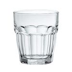 Bormioli Rocco Rock Bar Stackable Double Old Fashioned Glasses, 13 1/4 Ounce, Set of 6