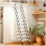 12 Stairs Wall-Mounted Folding Stai