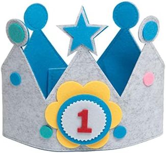 XIANGLONGY Corona Compleanno 1 Anno, Corona Compleanno Bambina, Numeri Intercambiabili 0~9 Corona di Compleanno 2 Anni,Compleanno 1 Anno,Corona Compleanno 3 Anni.