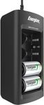 Energizer Recharge Universal Charger for NiMH Rechargeable AA, AAA, C, D, and 9V Batteries