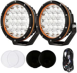 BANSIT 7inch LED Driving Lights Pair Spot Beam Round Offroad Spotlights Fog Headlights SUV UTE 4x4 4WD Universal Fit