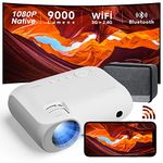 Projector - 4K Support Portable Projector Bluetooth 5G WiFi Native 1080P, 400ANSI Lumen, YOTON Y7 Phone Projector with Carrying Case, Home Theater Movie Projector Compatible with iOS/Android/TV Stick