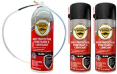 woolwax 12 Oz Undercoating Protection Aerosol Spray Can Black 3 Pack, Rust Inhibitor and Prevention, Anti Corrosion Multi Purpose Penetrant and Lubricant, Spray Can Extension Wand Included