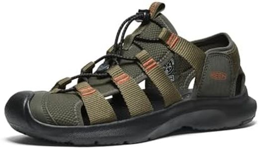 KEEN Men's Seanik H2 Sandal, Forest Night/Dark Olive, US 9