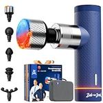 BOB AND BRAD A7 Pro Massage Gun with Heat and Cold Therapy, 11mm Amplitude Mini Massage Gun Deep Tissue Portable, 3200 RPM Professional Quiet Muscle Massager Gun for Pain Relief, Gift for Dad Mom