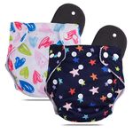 Novo Baby Leakage Proof Reusable Cloth Diaper With 5 Layer High absorbent Pad | Reusable Nappies| Freesize for Kids 0-3 Yrs | washable diapers