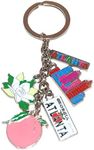 American Cities and States Metal Quality Keychains (Atlanta)