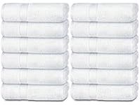 Luxury White Hand Towels 100% Cotto